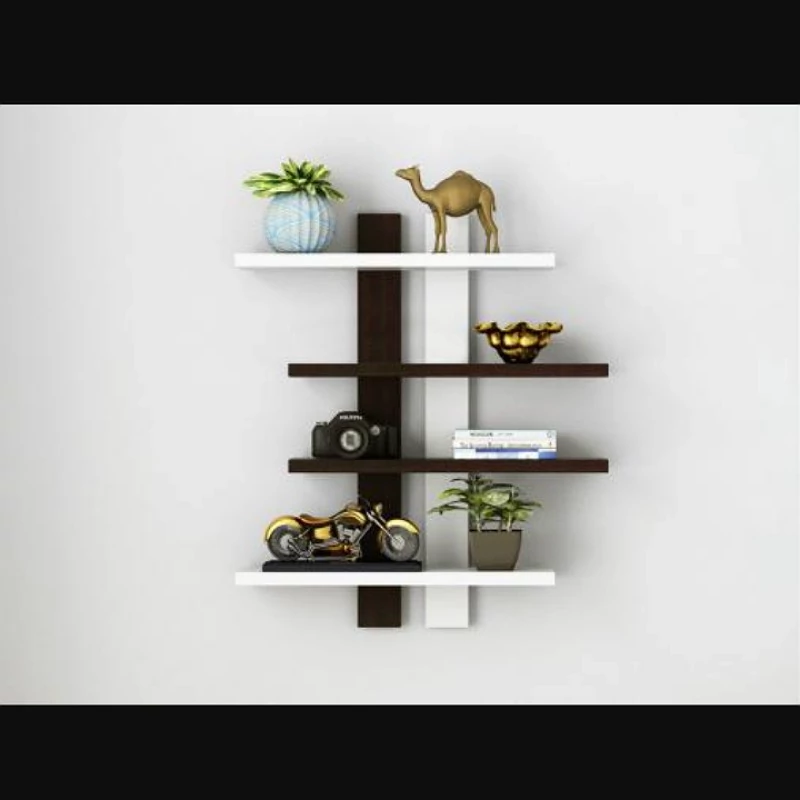 شلف دیواری 4 طبقه ای ام دی اف مدل 01