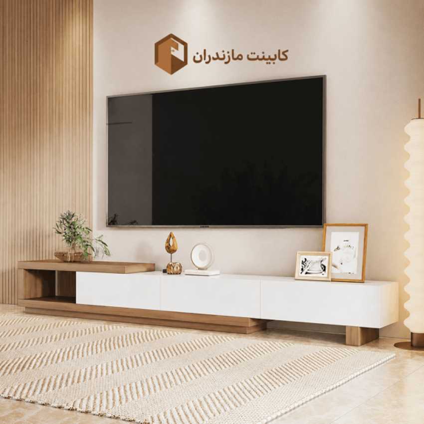 میز تلویزیون 3 کشویی مگنت‌دار مدرن