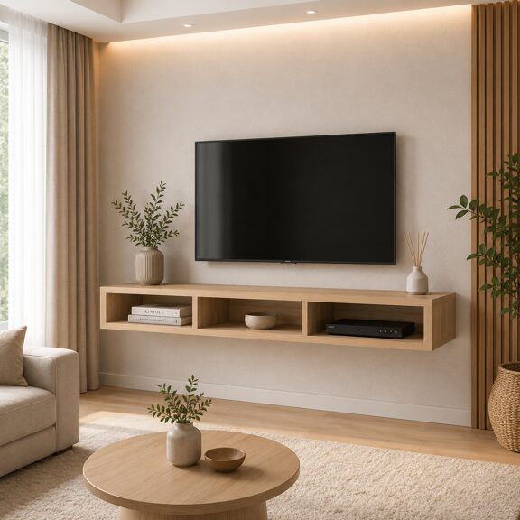 میز تلویزیون دیواری ساده و شیک | کابینت مازندران