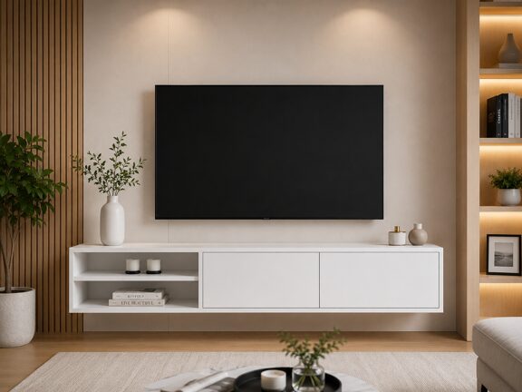 میز تلویزیون دیواری MDF مدل مدرن