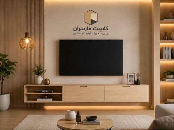 میز تلویزیون دیواری MDF مدل مدرن